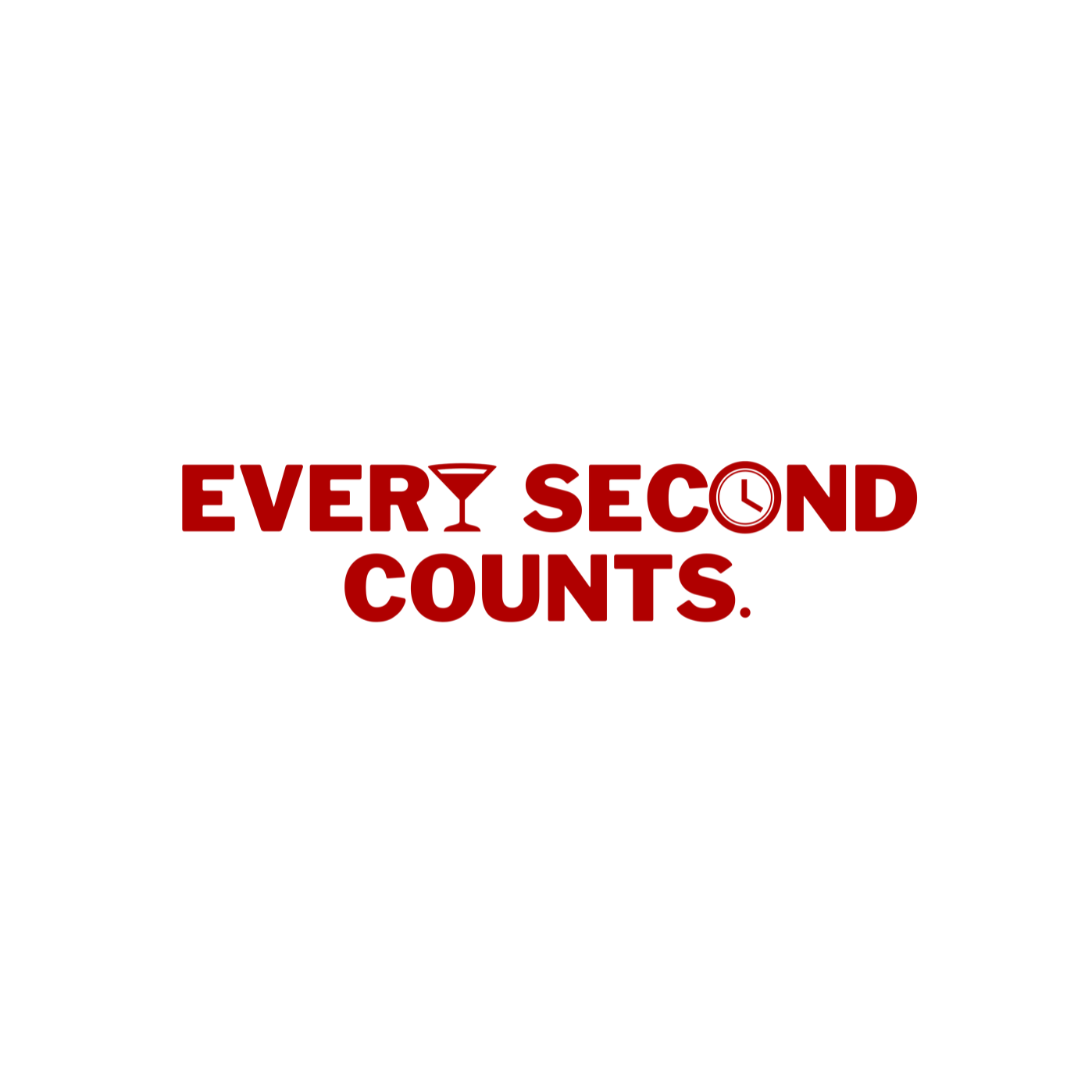 Red text that says every second counts
